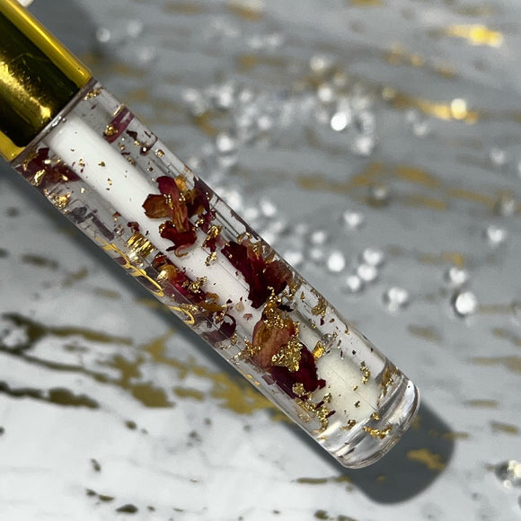 24K Gold Rose Infused Lip Gloss